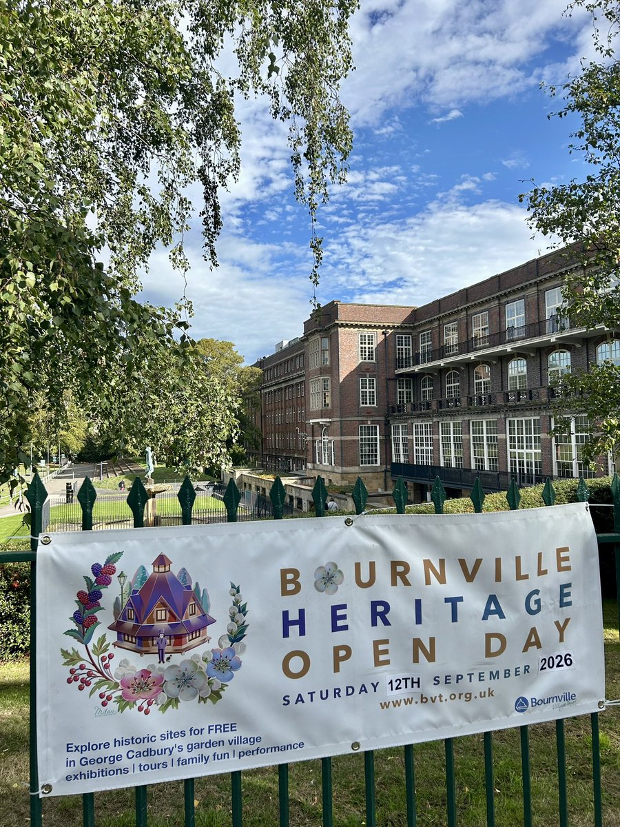 SimonGBrooks's tweet photo. I enjoyed the annual Bournville Heritage Open Day 2026, yesterday!

#BournvilleHeritage #Bournville 💜 https://t.co/Ktu4Fanmet