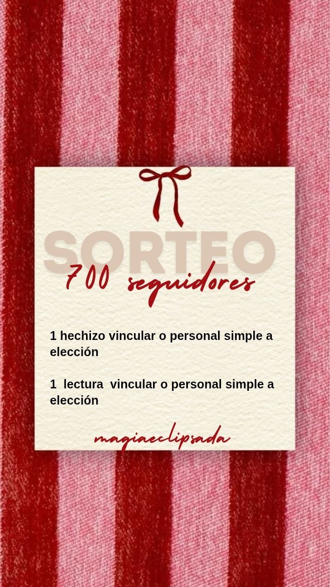 magiaeclipsada's tweet photo. 🎀 sorteo 700 seguidores! 

requisitos: 
- seguirme 
- dar fav y rt
- comentar solo una vez sus usuarios sin poner @ 

2 ganadores
cierra el 21/07 https://t.co/ZFXTQl257S