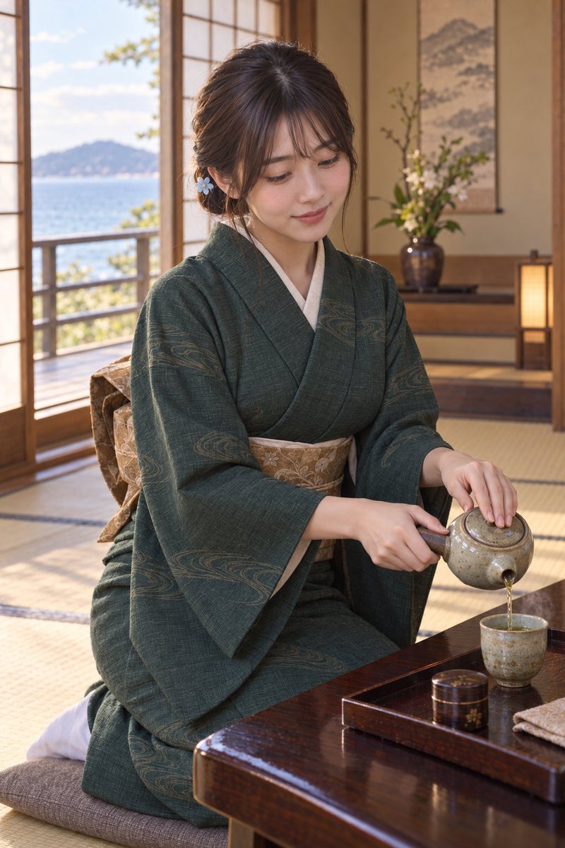 PrgRiver's tweet photo. もしも香耶が、旅館の仲居さんだったら。

「本日、お部屋を担当させていただきます。
……よろしくお願いします」

いつもより丁寧な言葉と、少し遠い距離。

それでも二人きりになると、
お茶を注ぎながら小さく笑った。

「こういう格好で会うと……少し変な感じですね」

#パラレル香耶 #KayaProject