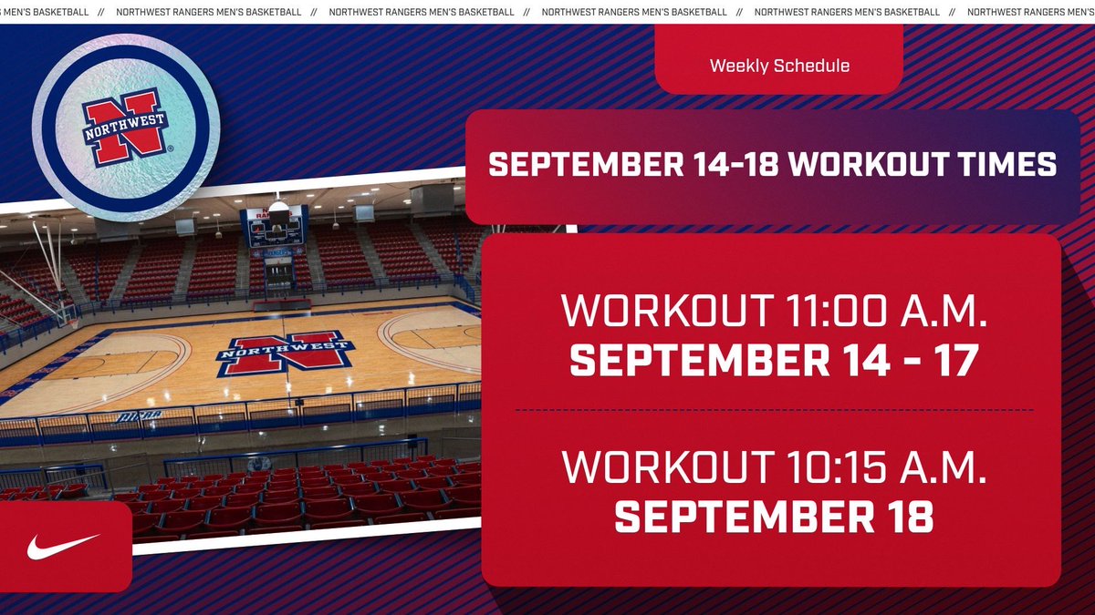 NWCC_MBK's tweet photo. 🚨 4 Year Coaches 🚨!!

Here’s our schedule for the upcoming week!  Let us know if you’d like to stop in! 

#GoRangers https://t.co/hr6WwvNsR1