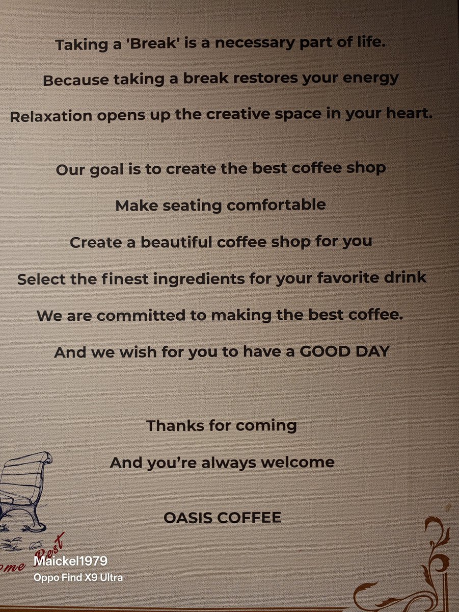 maickel1979's tweet photo. Right now it's 3:50 in the night here in Bangkok ....
I am am drinking some delicious coffee at my "safe" space OASIS coffee ☕
#CoffeeOasis #Bangkok #TakeSomeRest #BKK
#coffee #Ranhnam #night
#mentalhealth #insomnia https://t.co/BVeNxAwV1T