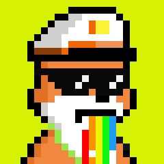 FoxedNFT's tweet photo. 🦊 FOX OF THE DAY

Traits:
* Background: Yellow
* Fur: Brown
* Eyes: Meme Glasses
* Mouth: Rainbow
* Head: Captain Hat
* Clothing: Mankini

3,333 Foxes. 120+ Traits

GET FOXED 🦊 https://t.co/MoRjLSTDLh