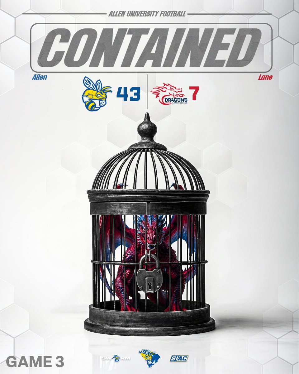 auyellowjackets's tweet photo. CONTAINED🔒

Yellow Jackets takes Game 3 with a dominant 43-7 win. #VictorySunday

#YellowJackets | #Defendthehive https://t.co/Jr9Pq4A667