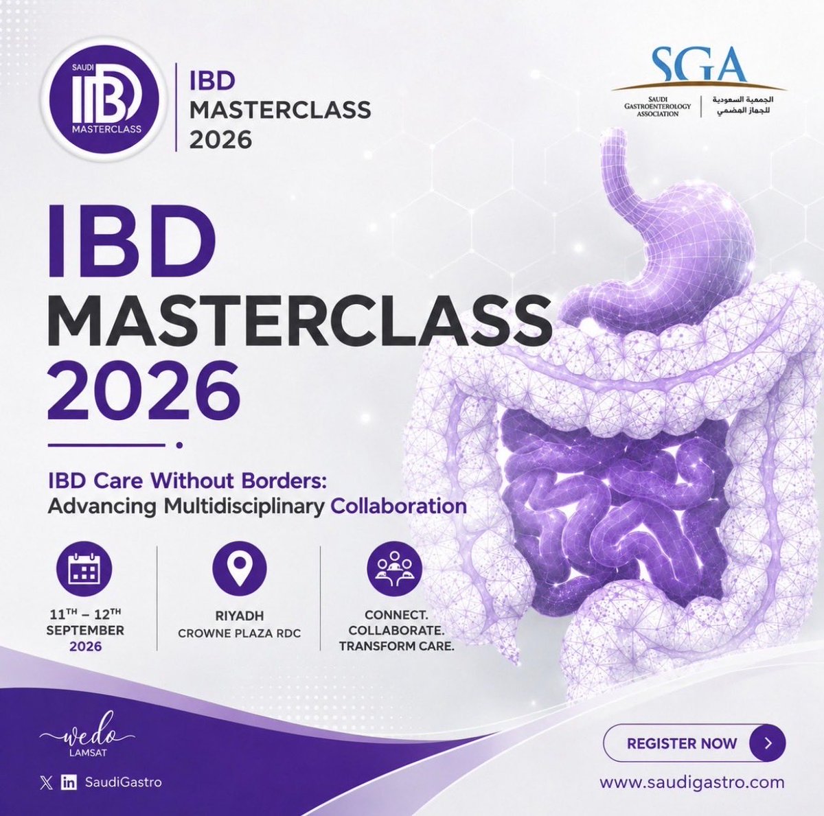 Razan_Alhamidi's tweet photo. It was pleasure to participate in organizing IBD masterclass 2026, glad to attend such an informative and inspiring conference ✨

Many Thanks to Prof @nahlaassam5 for her guidance and support 

#IBDMasterclass2026 
#Saudi_Gastro https://t.co/SE95xIlfgl