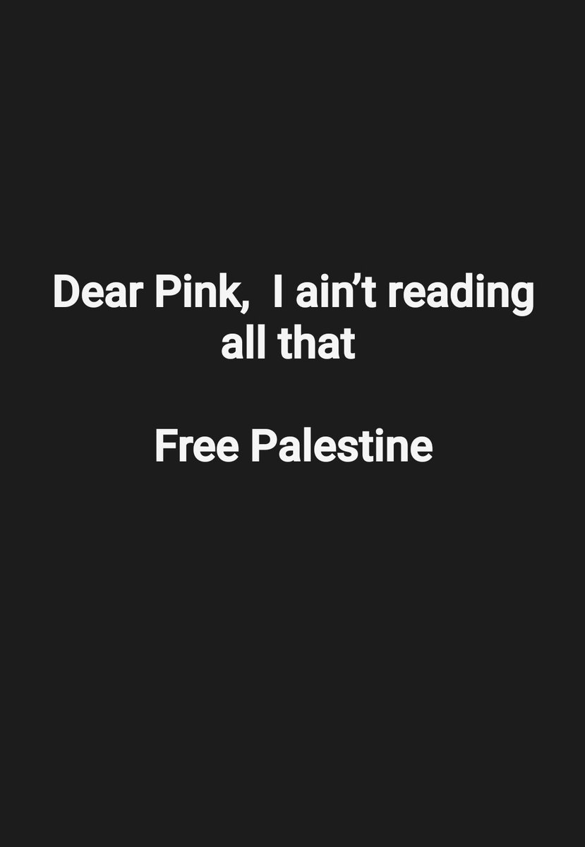 creechild01's tweet photo. @Pink #freepalestine #israeliterroristorganization https://t.co/8fmHYopxnT