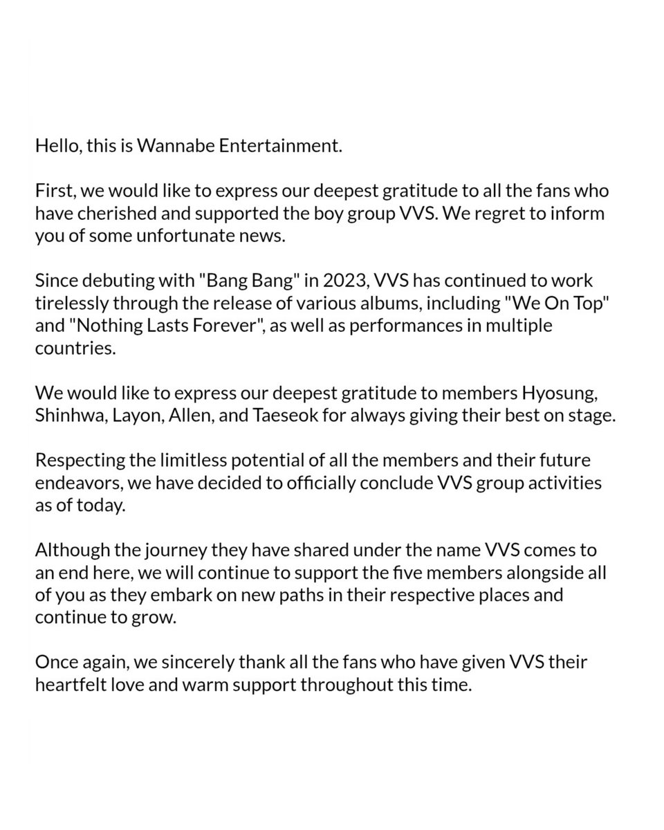 nugupromo's tweet photo. VVS have officially disbanded. https://t.co/Txl8JQG7es