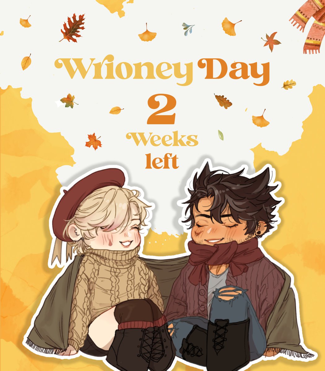 WrioneyEvents's tweet photo. 2 weeks until Wrioney Day!
The Autumn Festival itself kicks off in 12 days, just before their anniversary!

Do you imagine they celebrate big, or keep it small? 

The #Wrioney Autumn Festival runs from September 25th - 27th 🍂

#WrioneyFes https://t.co/bZReWs6DuR