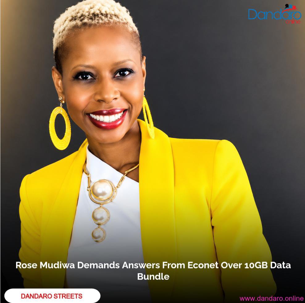 DandaroOnline's tweet photo. #dandarostreets Content creator Rose Mudiwa has publicly called on Econet to explain how her 10GB data bundle, purchased for US$13 at 4PM on Wednesday, was almost completely depleted by 6PM the following day.

Mudiwa said she only watched two YouTube videos, attended two church services and made one WhatsApp video call to her son before discovering that just 104.67MB remained.

She questioned why a video watched after midnight was not deducted from her night bundle, demanding clarity on how her data was consumed.

Follow Our WhatsApp Channel:
https://t.co/cYTwWjSLzD