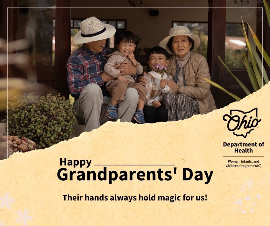 OhioWICProgram's tweet photo. September 13th is National Grandparents Day! Did you know that grandparents can enroll their grandkids in WIC if they’re the primary caregivers and income eligible? WIC celebrates all the grandparents who are making a difference! https://t.co/w7Tgp8NApA