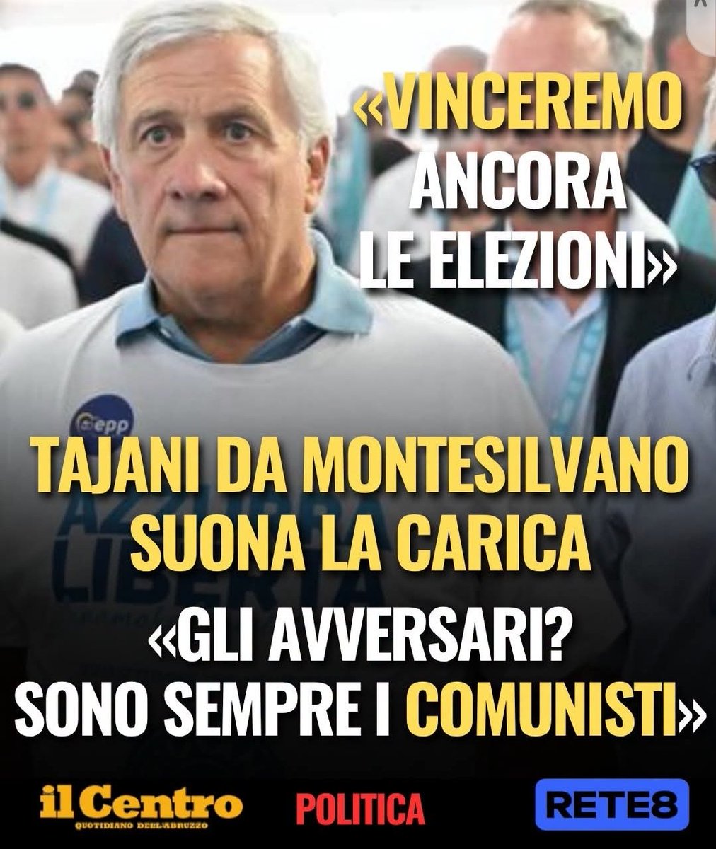 gppcrd's tweet photo. "Evocare i 'comunisti' nel 2026 non è una strategia politica: è l'equivalente di chi prova a spaventare i bambini con il Babau perché ha finito gli argomenti. La propaganda stanca di chi non sa più cosa raccontare." G.C. https://t.co/DTOoP2FrIk