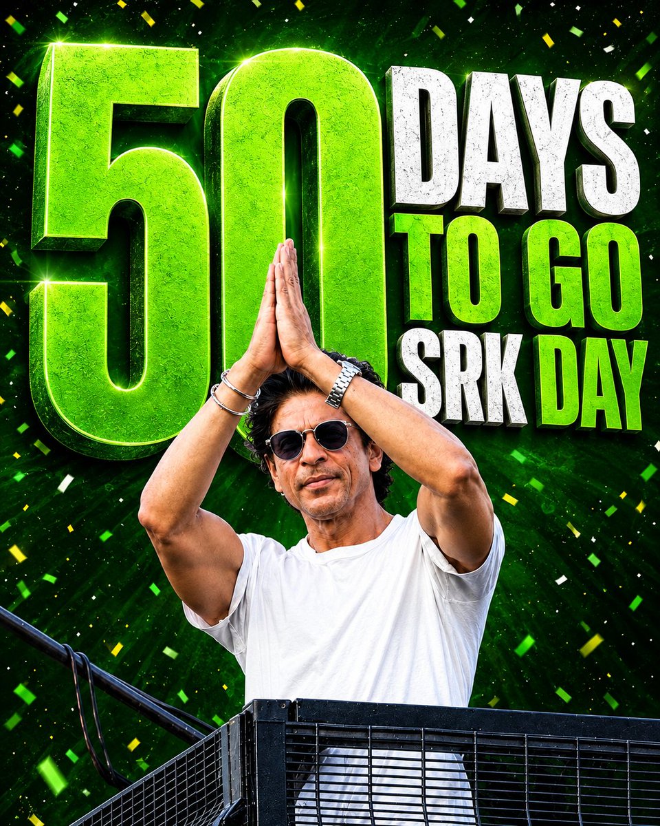 iamrahaman01's tweet photo. 50 Days. One King. Endless Madness. ๐๐ฅ
#SrkDay #HappyBirthdaySrk #ShahRukhKhan #KingKhan #SRK #50DaysToGo #KING https://t.co/aus7UKyFaN