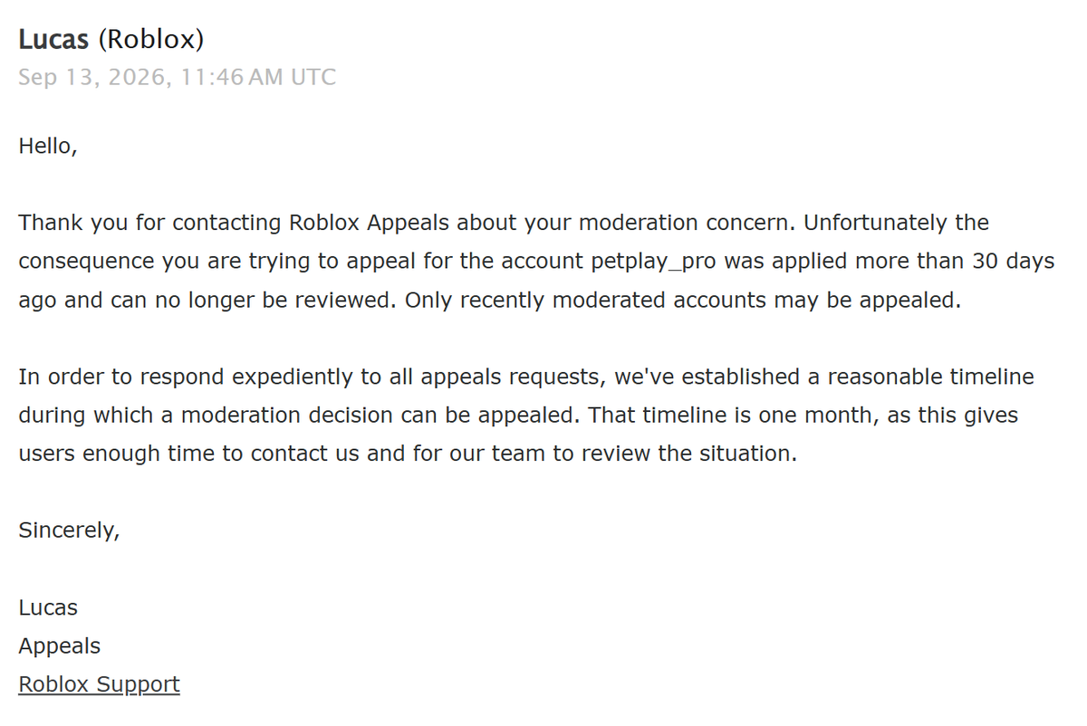 iloveodette67's tweet photo. ????

Okay I'm sorry that I've gotten no responses from any of my appeals, falsely banned from your poor AI moderation, or gotten any help..

Someone teach @Roblox how to properly moderate and review people.

#roblox #support #robloxsupport #robloxdev #help #robloxban https://t.co/qTKUaJtfeR