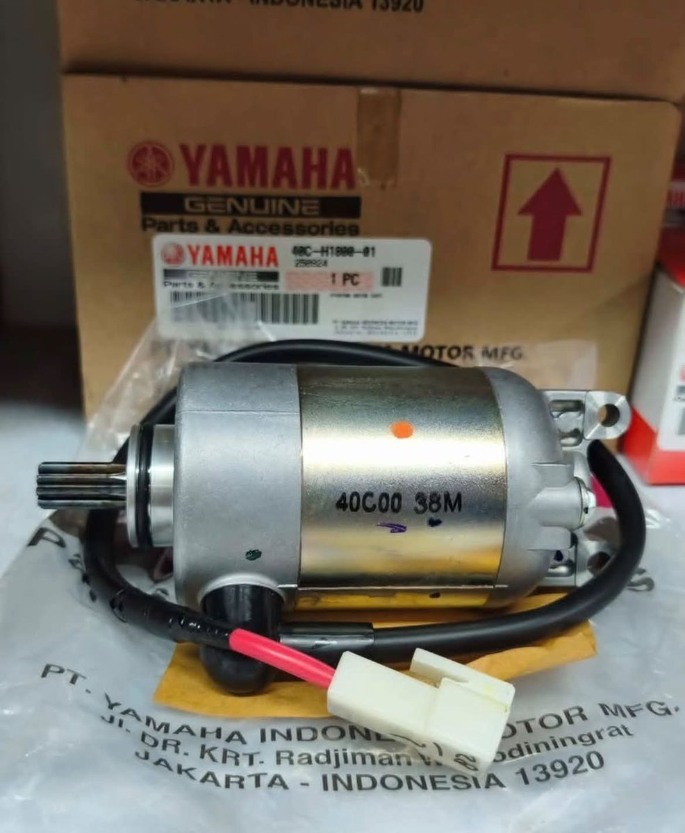 LoniMelser's tweet photo. MOTOR ASSY – STARTER MOTOR for Yamaha Sporty &amp; Soulty, available at ALD Motorshop. May ibang Yamaha model? Message us para ma-check ang exact fitment at availability bago pumunta sa shop. https://t.co/MrcqxHWVDP