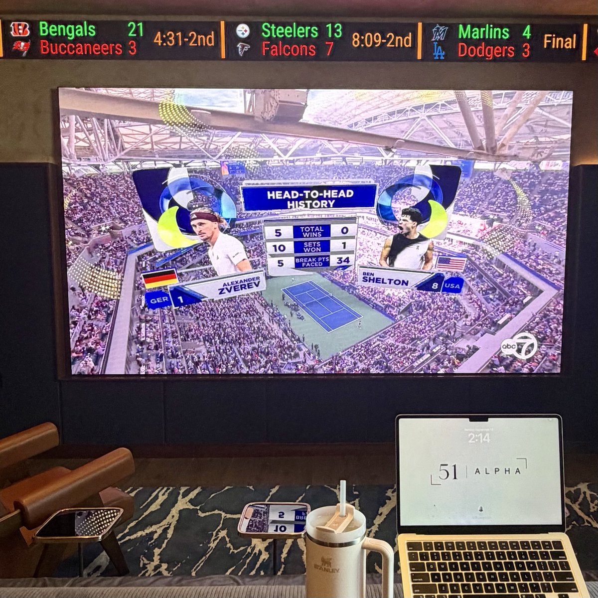 BlondiePredicts's tweet photo. While 51 Alpha is not an official US Open partner, we do enjoy watching probabilities play out in real time https://t.co/zFLckn4ecf