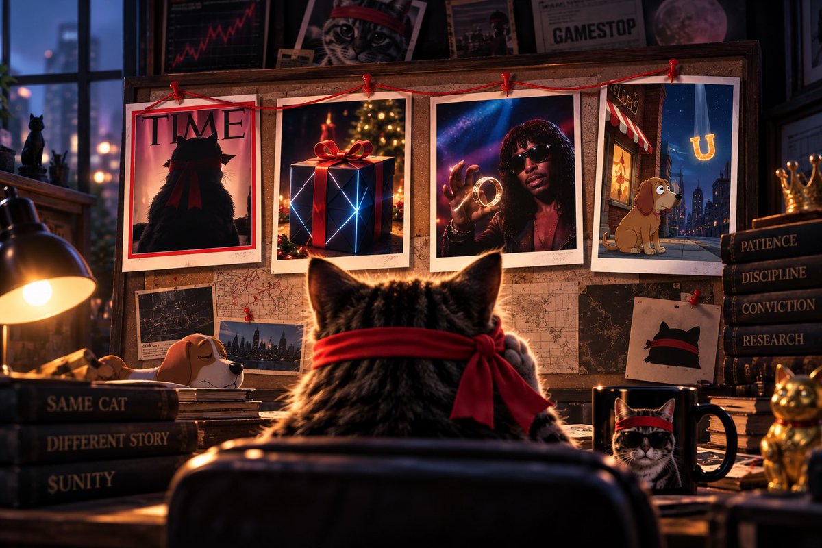 UNITY_onETH's tweet photo. Little reminder for anyone who hasn’t seen the 4 clues yet… 🐱👀

1️⃣ TIME “YOU” → $U
2️⃣ The geometric Christmas gift → Unity-like geometry
3️⃣ Rick James / Chappelle → UNITY
4️⃣ Seymour → 🎵 I Will Wait for You → falling U

4 different Roaring Kitty posts.

We’re not here to tell $U what they mean.

We’re just asking… what do U see? 👀

ethereum:0xfd0bb211d479710dfa01d3d98751767f51edb2d9 @TheRoaringKitty