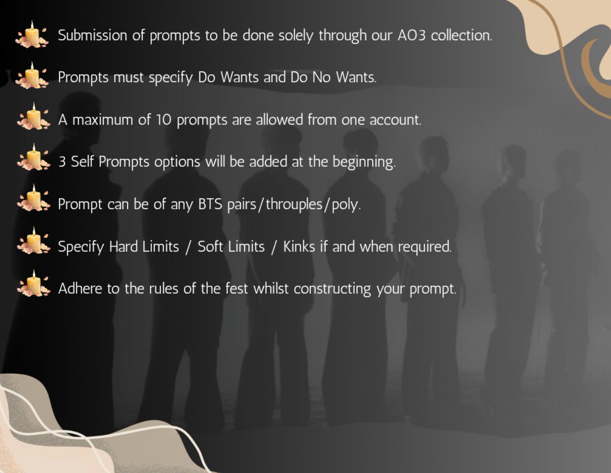 btsdomsubfest's tweet photo. Prompting Rules ! https://t.co/0yFPnKFsQr