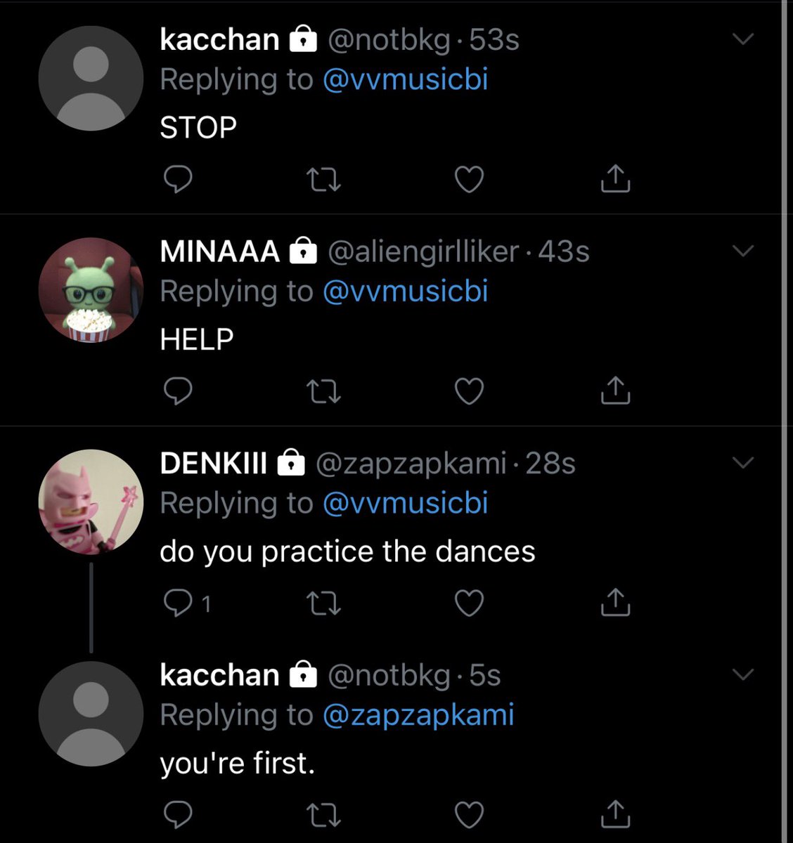DEKUSFLICK's tweet photo. #bkdk crack au where katsuki has a secret fan account for soloist yena! https://t.co/jG8xH7Q1il