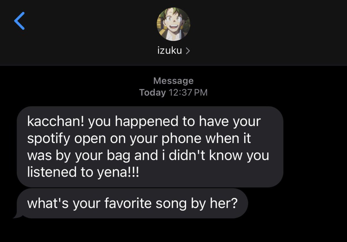 DEKUSFLICK's tweet photo. #bkdk crack au where katsuki has a secret fan account for soloist yena! https://t.co/jG8xH7Q1il