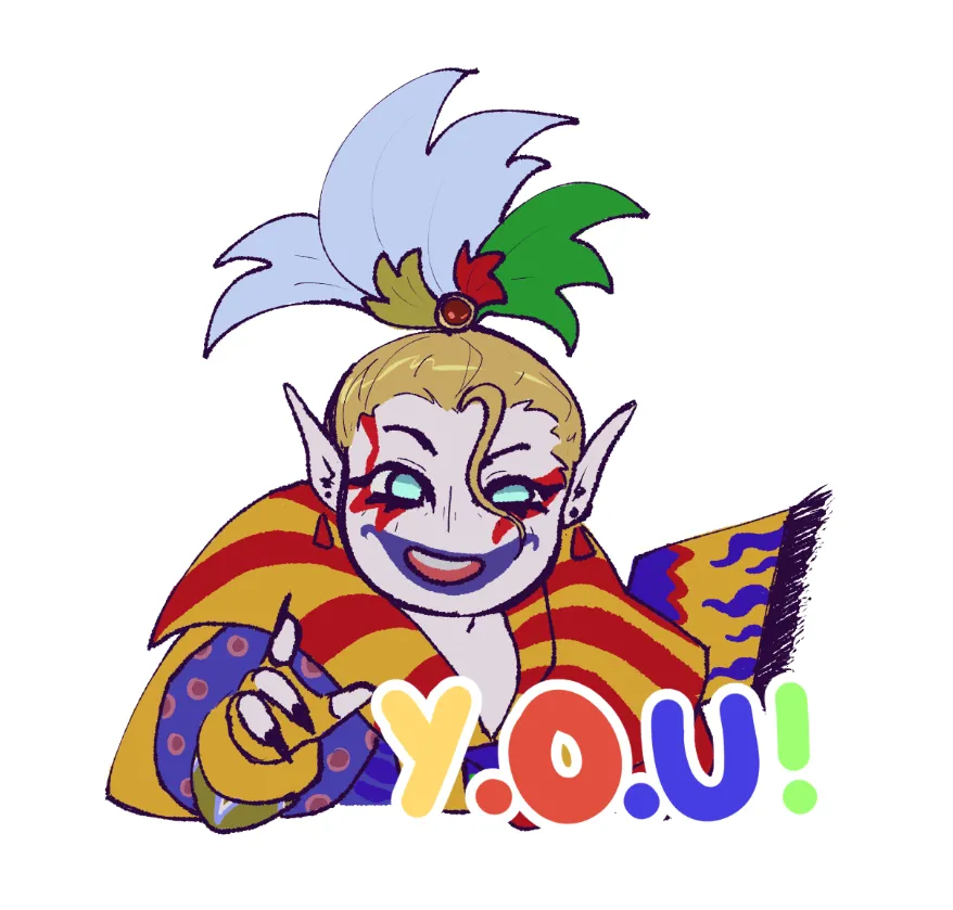 froggercube's tweet photo. Y.O.U! #kefka https://t.co/A2HhxhTGF1