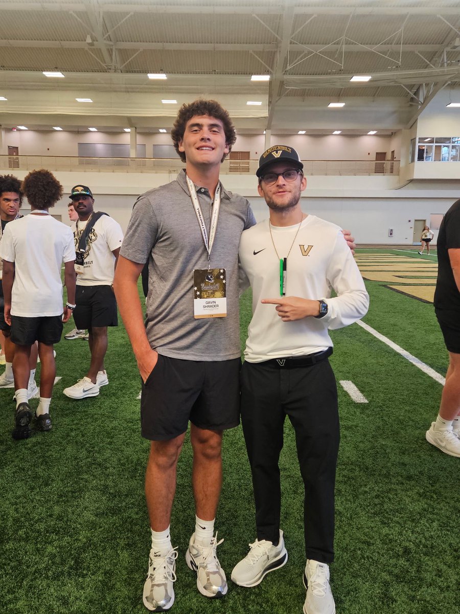GavinShrad39258's tweet photo. I Had a great visit at Vandy this weekend. @BuddyODell @CCasarahi @Trenton_Kirklin @BuckFitz @NCEC_Recruiting @Hunter_DeNote @CSmithScout @adamgorney @SeanW_247Sports @QBC_Nashville @CoachTOsteen @RonnyShirey @MCHS_Fball https://t.co/1dXiALIlqY