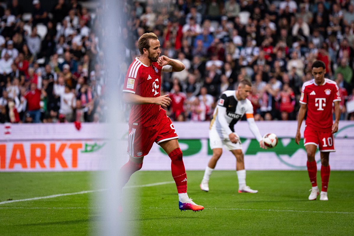 HKane's tweet photo. Great away win that! A new experience going to Elversberg so good to come away with all three points https://t.co/qMpr1aq8rR