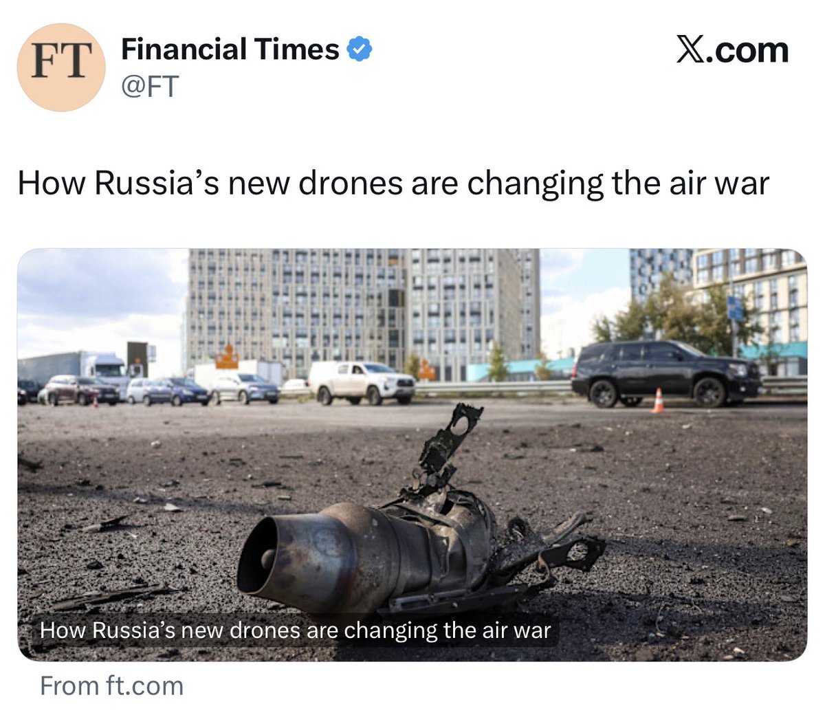 IslanderWORLD's tweet photo. 🇷🇺🇮🇷 How Russia's new drones are (massively) changing the air war (Financial Times) with Iran asking Russia for its state of the art Geran Drones. 

“Russia’s drone capabilities have improved so much that Tehran asked Moscow this year for advanced Geran drones for use in its war with Israel and the US, according to western security officials and a person close to the Kremlin.”

Iran may have supplied the original Shahed concept, but 4 years of relentless combat use in Ukraine transformed it into something far more sophisticated. 

Through constant battlefield testing, modification and mass production, Russia has evolved the platform well beyond its initial design. Reports now suggest Tehran is interested in acquiring Russia’s latest iterations of the drone.

The newest jet powered Geran variants are faster, carry heavier warheads, and feature upgraded targeting systems, communications suites and enhanced resistance to electronic warfare.

The evolution has been so extensive that analysts at CSIS recently assessed that Russia has effectively mastered the platform, turning an imported design into a combat proven system refined through continuous real world operational experience.

H/T: @RWApodcast @DD_Geopolitics
