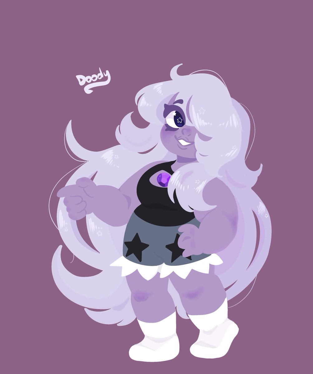 Hey_its_Doodle's tweet photo. Thanks to tt that made me Remember how much I like Amethyst from Steven universe 
#stevenuniverse #amethyst #amethyst
(Kinda unfinished because I got lazy and my iPad Is LAGGY) https://t.co/RCB5ntMUv4