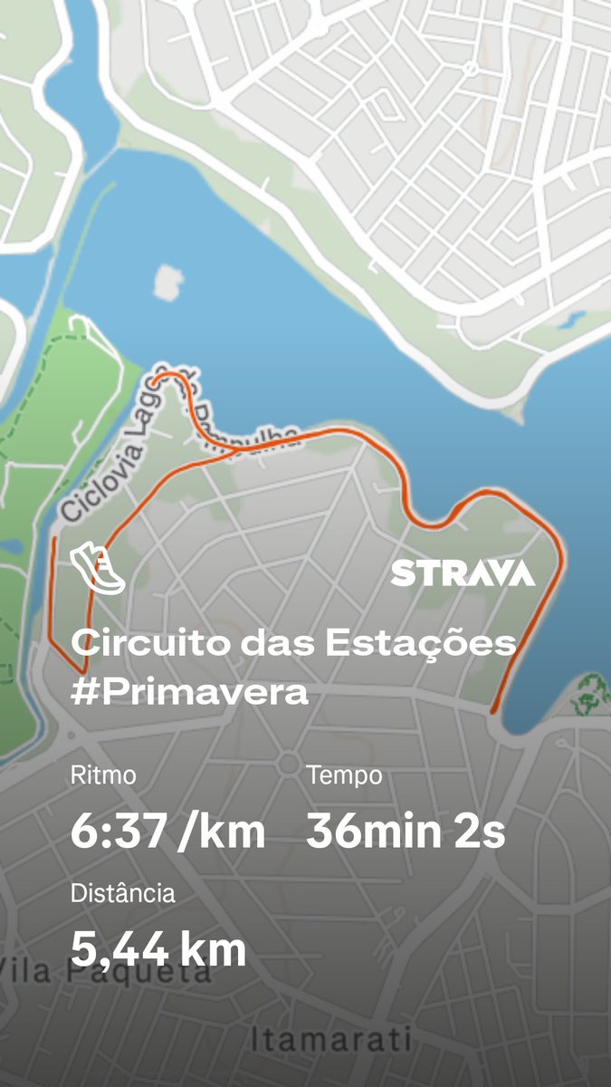 priscalima's tweet photo. Circuito das Estações
Simulação para corrida de verão  🥵😅

#primavera2026
#correr 
#corrida
#pampulha https://t.co/lL67Vv3Hqa