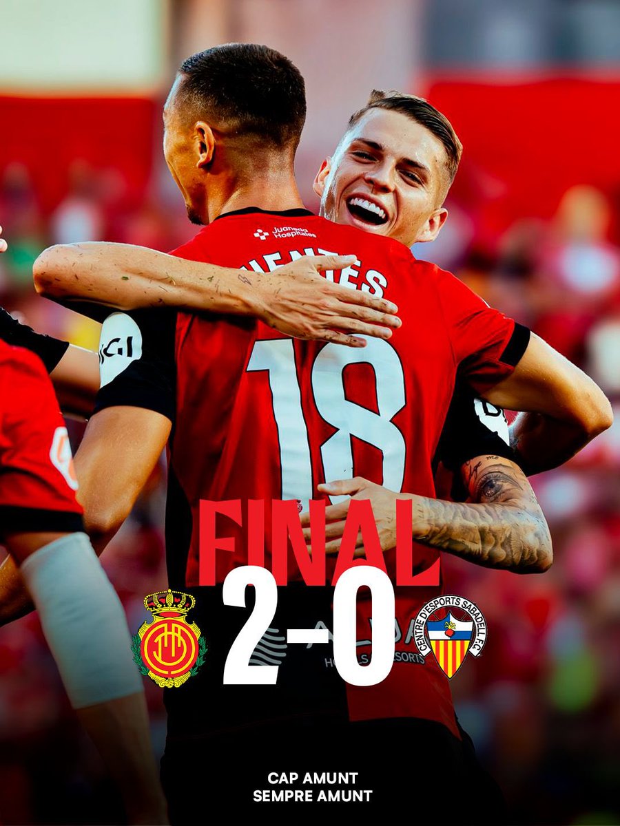 RCD_Mallorca's tweet photo. UNA NOVA VICTÒRIA JUNTS, MALLORQUINISTES ❗️❤️🖤 https://t.co/viF2Vl0j6w