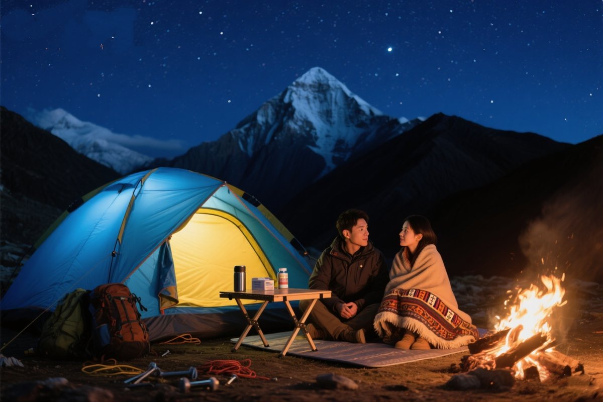 MasakoDekropu's tweet photo. Just spent the best night under the stars at the mountain campsite—no Wi-Fi, just fire crackles, crickets, and my dog curled up next to me. Pure, unplanned joy https://t.co/sT434VSAzL