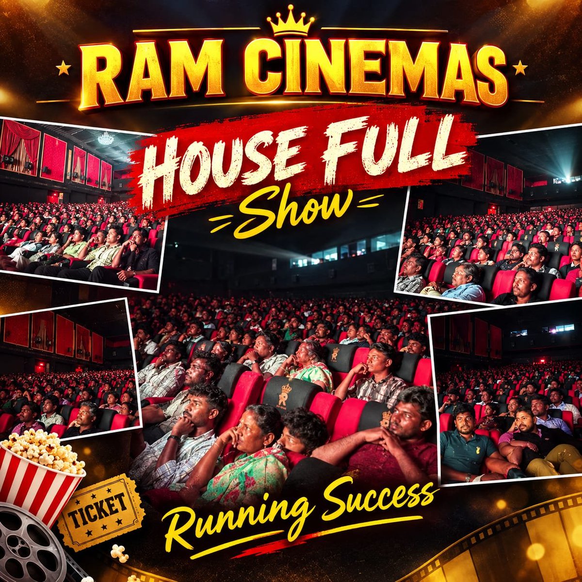 RamCinemas's tweet photo. Houseful &amp; Tremendous response for @sooriofficial #Mandaadi in Your #RamCinemas https://t.co/ho5HtJSQI7