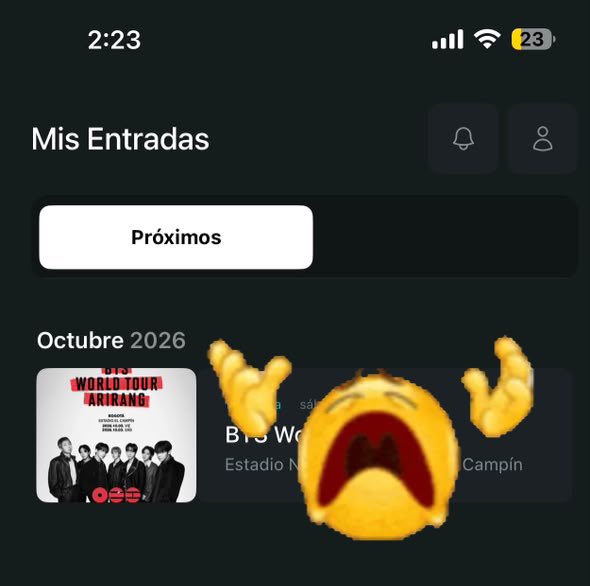 HopeStar_D's tweet photo. OFICIALMENTE VOY A VER A MIS TREINTONEESSS https://t.co/iPjGZyR09a