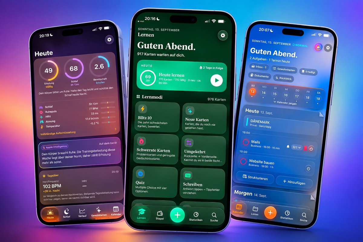 kevin_reutter's tweet photo. Say Hello to my All New Family Of Apps: Starting with Planny 27, Flippy 27 and Sleevie 27 - The biggest leap forward - Rebuild with Liquid Glass, Intelligence and Health features in mind! Available soon on the App Store #Planny #Flippy #Sleevi #iOS27 #AppStore @AppStore https://t.co/zbAydRI3la