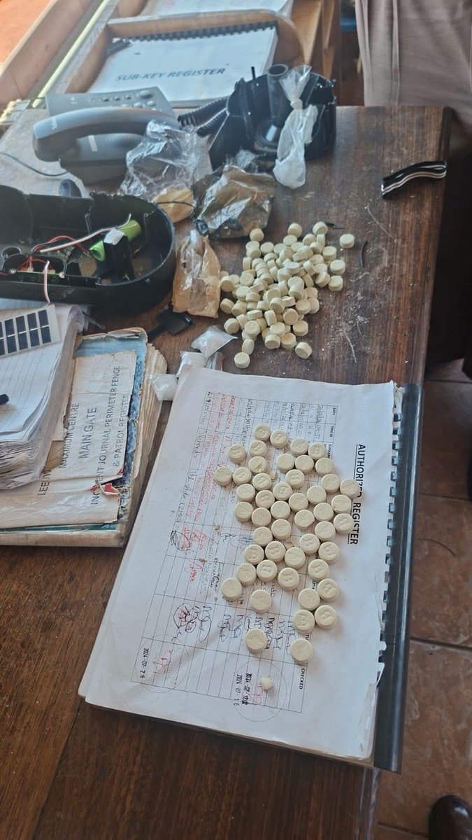 Abramjee's tweet photo. CONTRABAND SMUGGLING FOILED

@DCS_ZA 

Correctional officials at Leeuwkop Maximum Correctional Centre in Gauteng have foiled an attempt to smuggle drugs into the facility.

During routine security screening on 13 September 2026, officials searched a radio brought in during a scheduled visit and discovered 140 Mandrax tablets, 32g of crystal methamphetamine and 216g of cannabis concealed inside.

Four people allegedly involved in the attempted smuggling were detained and handed over to SAPS, along with the confiscated drugs, for further investigation.

The Department of Correctional Services says the seizure highlights ongoing attempts to introduce contraband into correctional facilities and the importance of vigilant security screening.