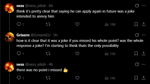 Goose0695's tweet photo. @ness_eilish I pray for the day when people realize how weird you are and you have to leave the aim comm https://t.co/HbpICPpVGn
