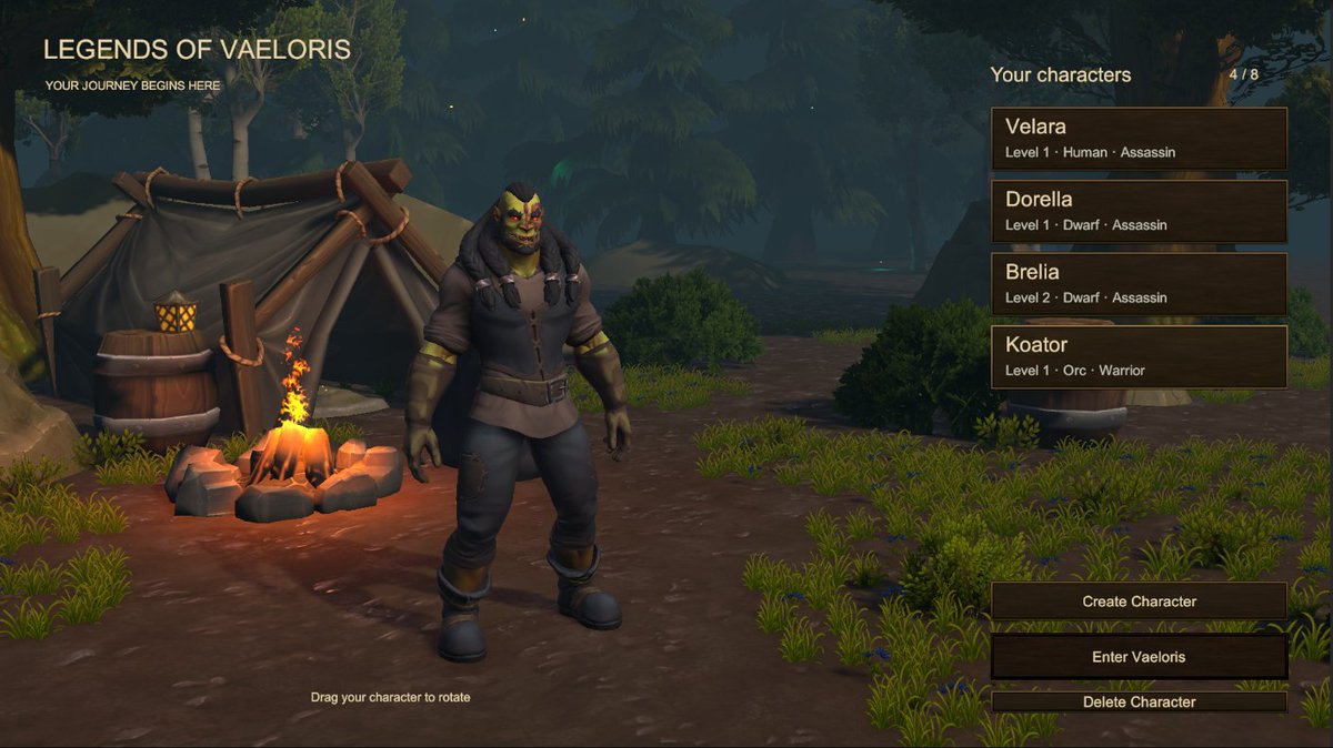 PlayLovae's tweet photo. The Character Selection Screen is getting really polished now. #LoVae it 😍 https://t.co/xcLuSyNhxc