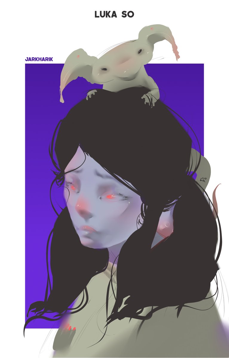 LukaSoWorld's tweet photo. “See this green thing on my head? I don’t know what their species is called, but I’m one hundred percent certain they live exclusively on gossip.”
@ Jarkharik — Ilabersian journalist

P.S. I’m experimenting with portraits. https://t.co/z5cSoZY1Sp