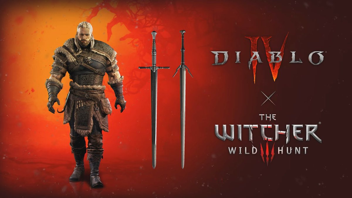 checkpointoyun's tweet photo. Diablo 4 için Geralt temalı Barbar kostümü duyuruldu.

Battlenet üzerinden The Witcher 3: Songs of the Past genişleme paketini önsipariş vererek elde edebilirsiniz.

Ayrıca CDPR 2027 yılında Diablo 4'e daha fazla Witcher temalı içerik geleceğini belirtti.

#DiabloIV #TheWitcher3 #Geralt