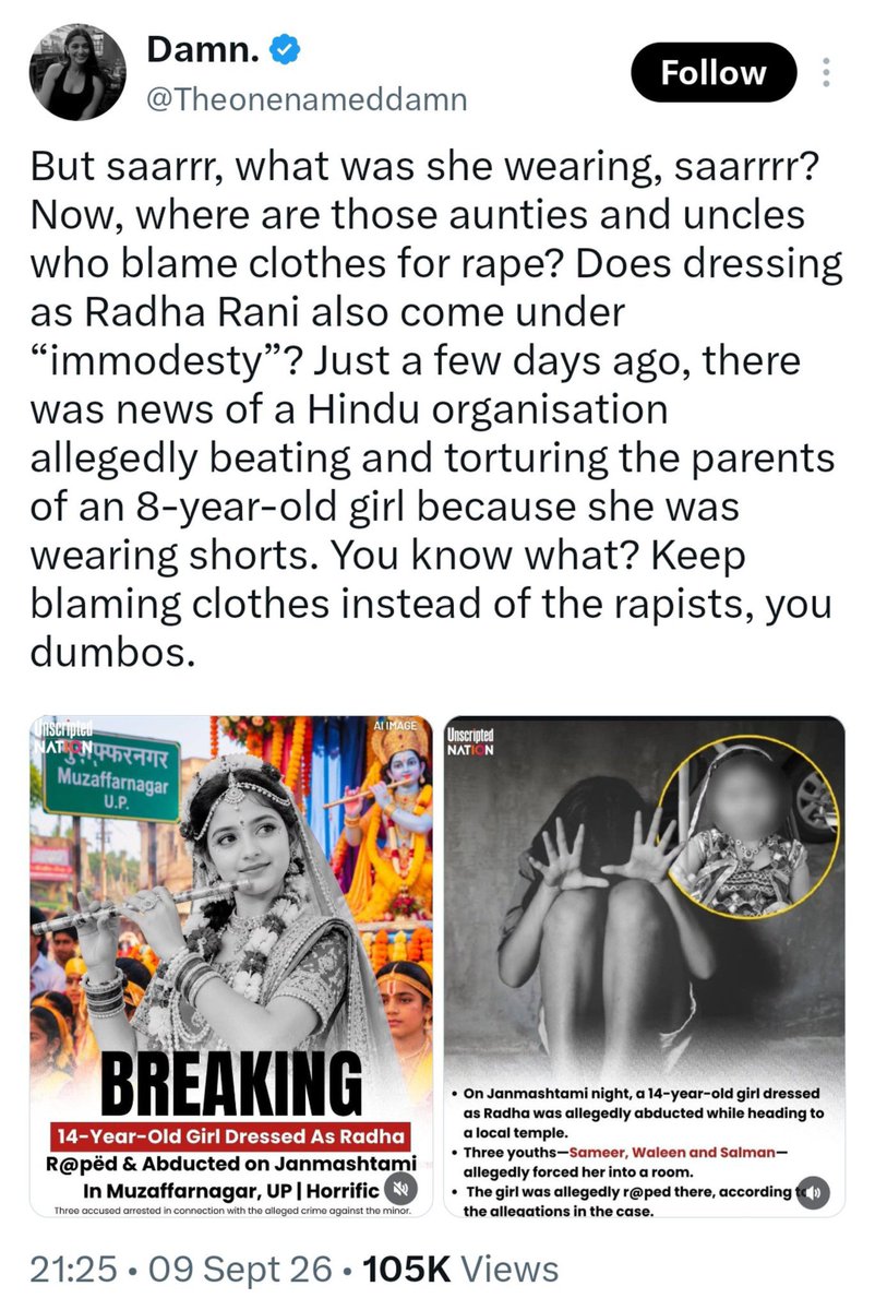 HPhobiaWatch's tweet photo. Look at this dumb bitch 

She was blaming a Hindu Festival for a rape crime committed by Moslems 

At the same time she was defending a Muslim Murderer for killing a Hindu woman https://t.co/hrD4k1rWp7