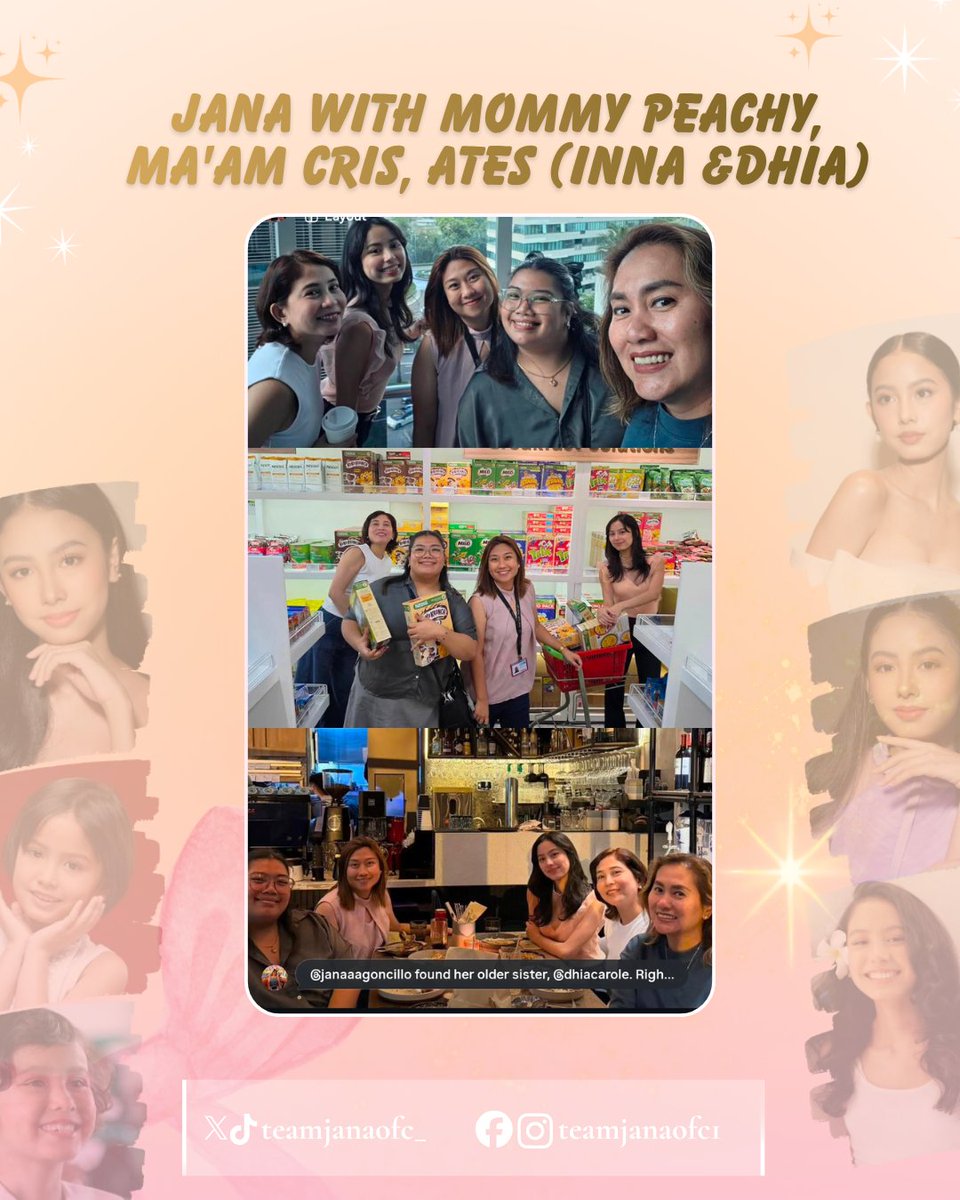 teamjanaofc_'s tweet photo. Some beautiful moments we almost forgot to post. ๐ธ
Jana with Mommy Peachy, Ms. Cris, RM @stealbytes and Maโam Dhia โจ๐
#JanaAgoncillo | @/janaaagoncillo
#ForKeeps
#TresMariasJDI https://t.co/Sv7HLhPKW9