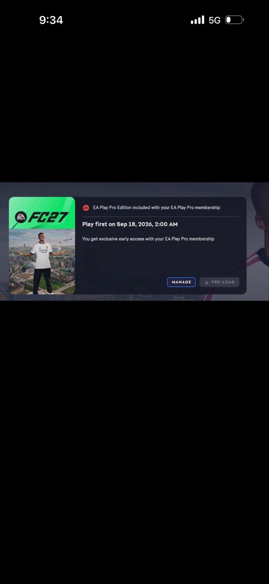 Abu_Ryoom92's tweet photo. خازوق من  EA 💔
#FC27 
غيّروا موعد EA Play من تاريخ 17 إلى تاريخ 18 سبتمبر…

يعني شكله ما فيه 10 ساعات EA Play تنتظر لين تفتح اللعبه ١٢ بالليل 🙂💔

اليوم مو طبيعي مانشستر جلطني وكملوها شركه الفلس🙃 https://t.co/G4MPjAPaVG