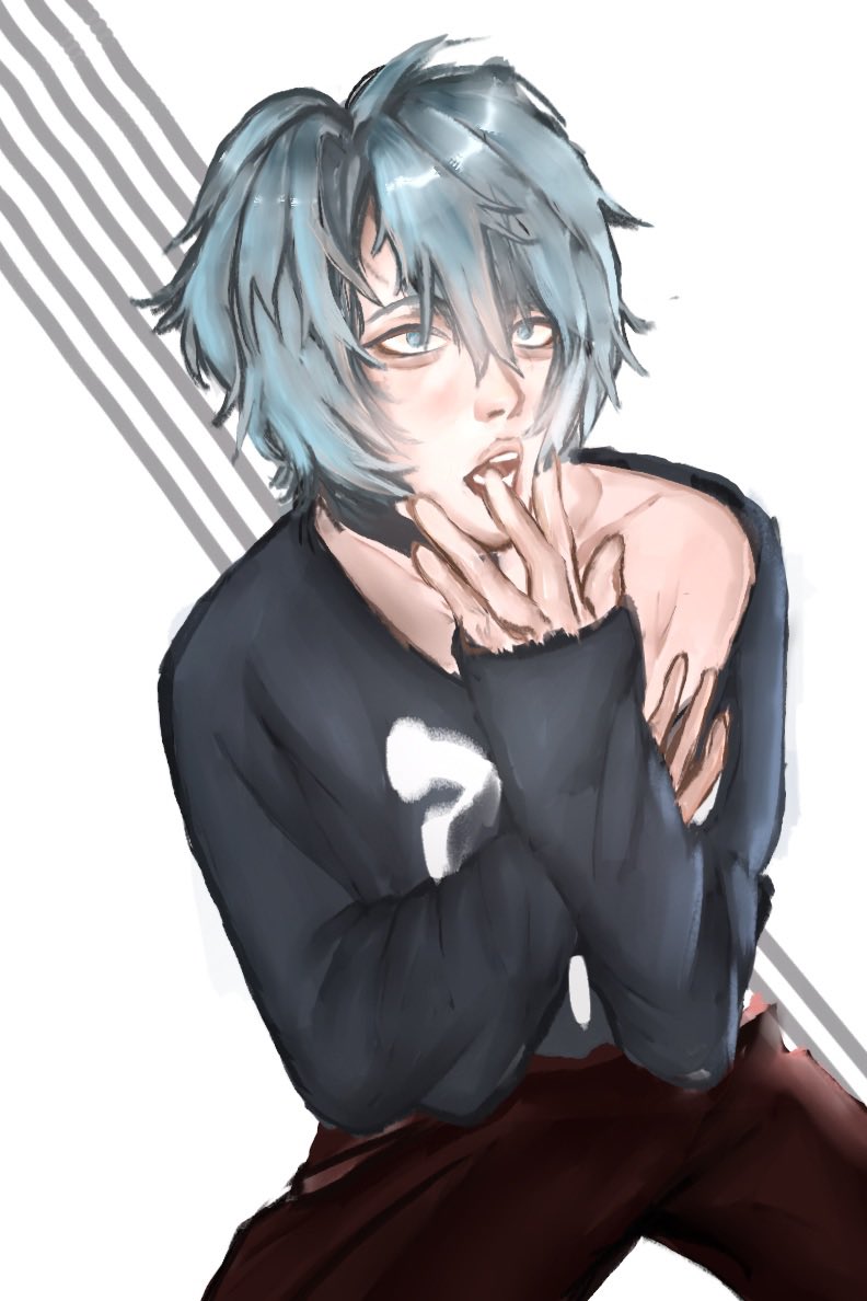 flxurimai's tweet photo. haven't drawn recently so i'm reuploading this till alnst art cause he's cute https://t.co/1hNSGRafnL