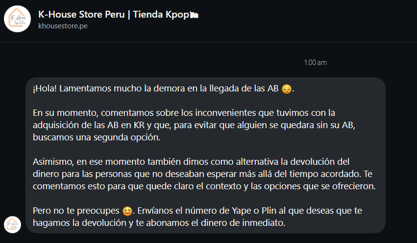 cristxt_'s tweet photo. @ygfresita Actulizacion

al parecer me devolveran el dinero , si este es el fin de esta exposicion a ella , me encuentro miy desepcionada no esperaba que la unica forma que consiguira mi AB fuera asi , pero prefiero eso a que nunca me lo den , Con el dinero solo me queda decir , suerte https://t.co/UoRoLaqcFt