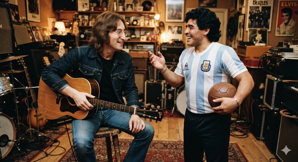 icardo8's tweet photo. Se drogaba
Se emborrachaba
Abandonó a su hijo
Era violento
Le pegaba a su pareja y la engañaba

Lennon era todo eso y nunca vi a nadie hablar de él como hablan de Maradona. https://t.co/HD6nHVLc0M