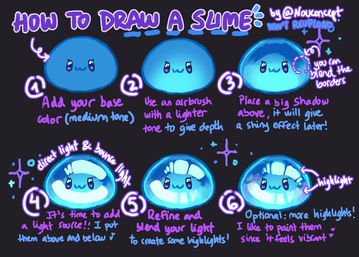 nouconcept's tweet photo. 🎨 how to paint a slime! 🩵✨ small step by step tutorial

(i'll also upload a video next!) https://t.co/SzD10LHTvI