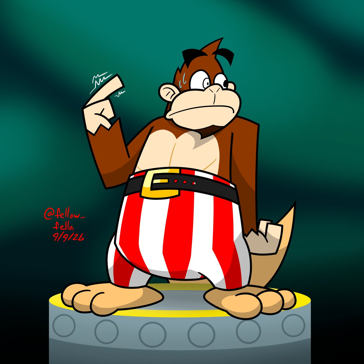 fellow_fella's tweet photo. he heard it was a certain orange bandicoot's 30th birthday this week, but he forgot where the party was being held and he wound up here somehow

#art #fanart #crashbandicoot #crashbash #kritaart #digitalart https://t.co/H0VHzFBz8N