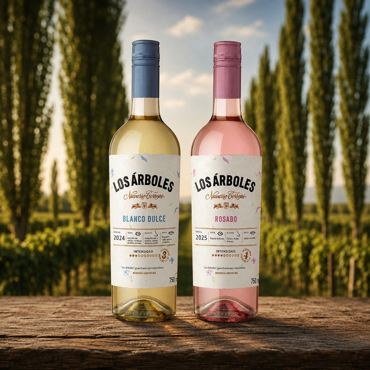 ValorieChimeno's tweet photo. Navarro Correas amplía Los Árboles con un Blanco Dulce de azahar y damasco, y un Rosado fresco y floral. Vinos frutados y versátiles para cada momento. ¿Cuál probás primero? https://t.co/xvM5d1KTra