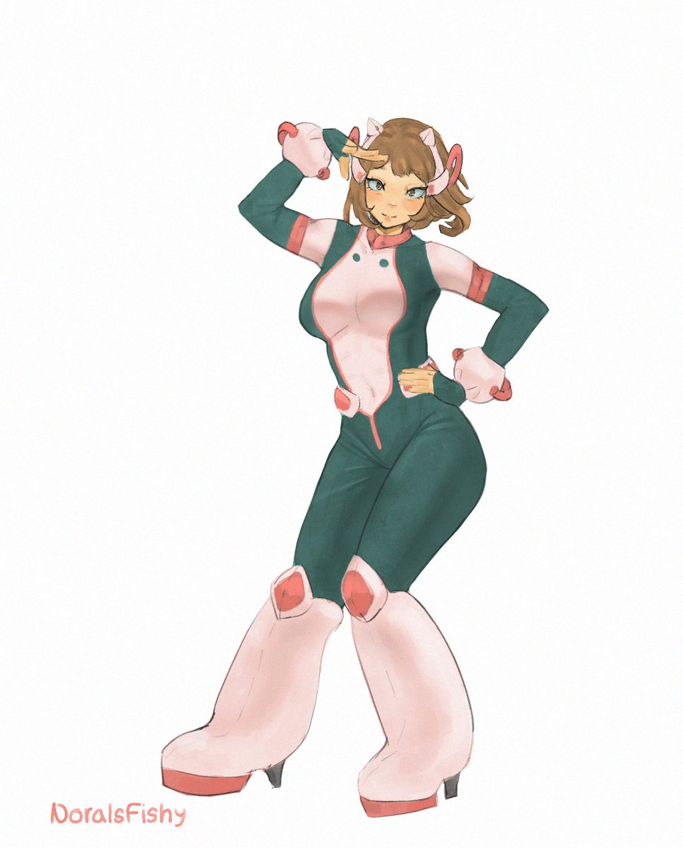NoraIsFishy2's tweet photo. Pro hero uravity ✨ #MHA #OchakoUraraka https://t.co/toyOXjMzUv