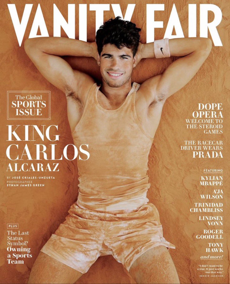 carazista's tweet photo. vanity fair slutting carlos alcaraz out again. what’s new https://t.co/MigL6wBng3