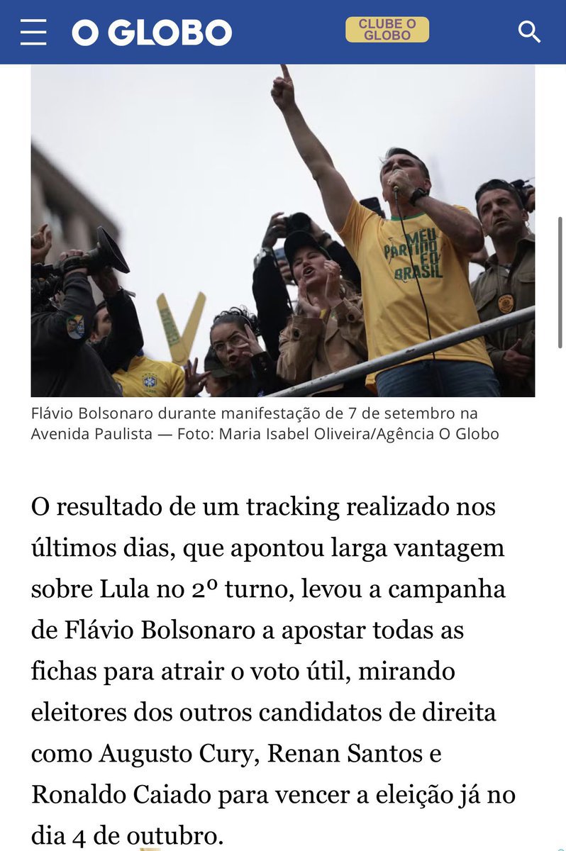 Mel_2Gibson's tweet photo. This one's for you who might not be a fan of Flávio Bolsonaro, but who absolutely doesn't want another 4 years of the ex-convict under any circumstances.  
Follow and repost 👉@Mel_2Gibson https://t.co/Gr2oy1ospm